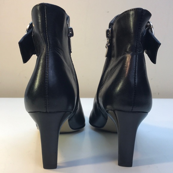 Willi Smith Black Leather Bootie Sz 6.5 Never Worn - Picture 5 of 16
